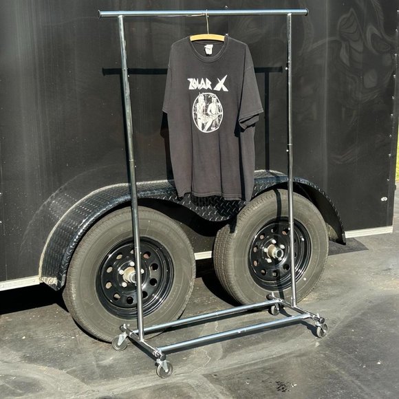 VNTG 1970S GLAM ROCK ZOLAR X BLACK & WHITE T-SHIRT SIZE XL - Picture 2 of 2